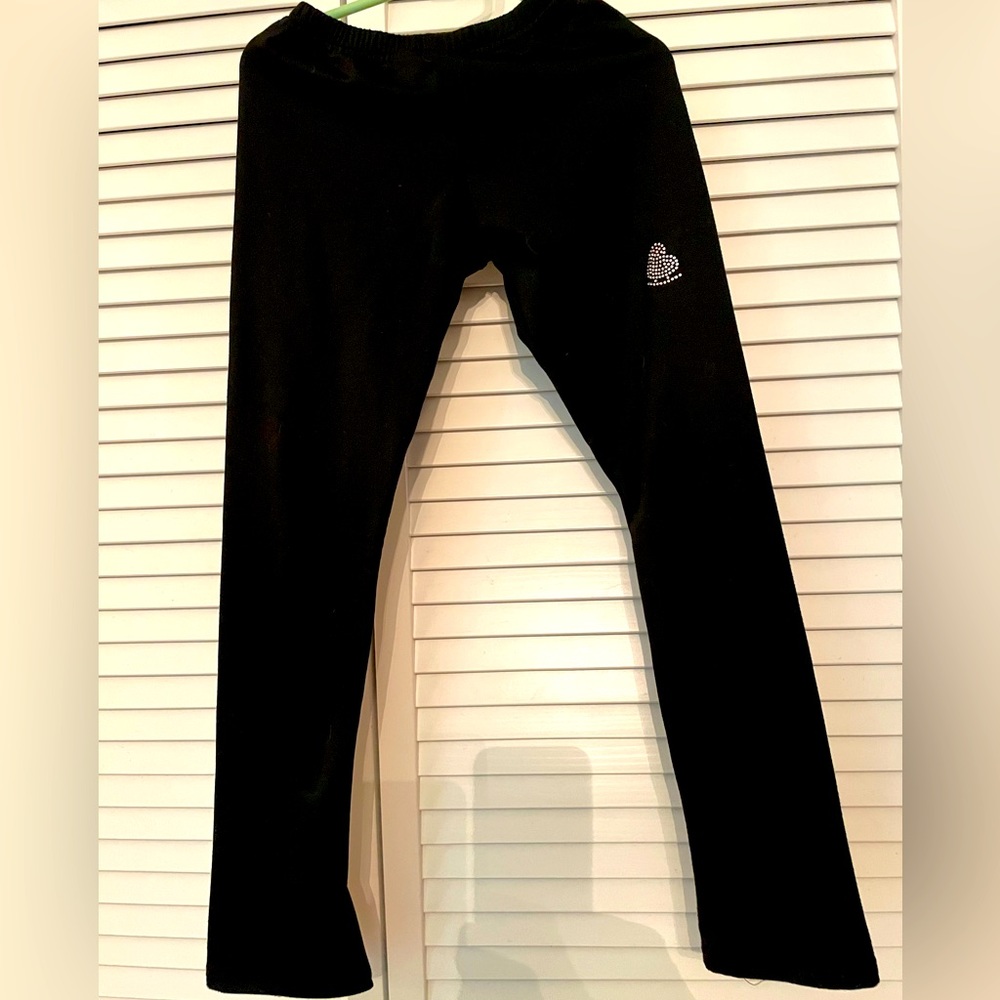 Skating Designs black fleece skating pants
